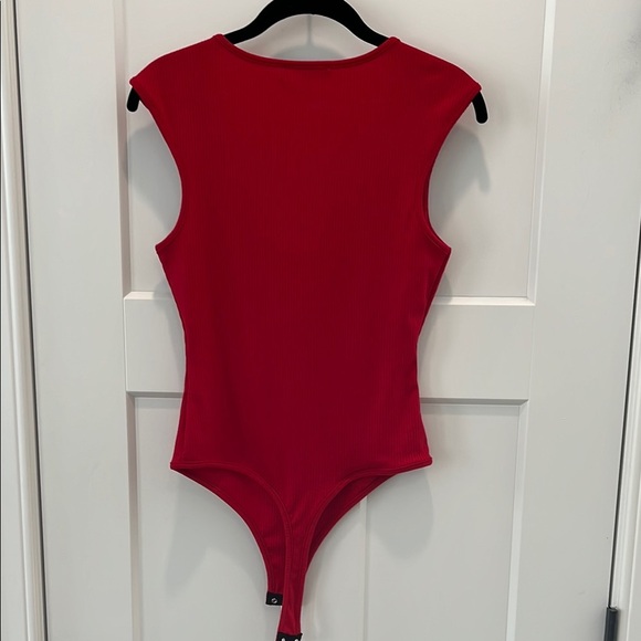 Lulus Red Ribbed Bodysuit - NWOT - Picture 5 of 7